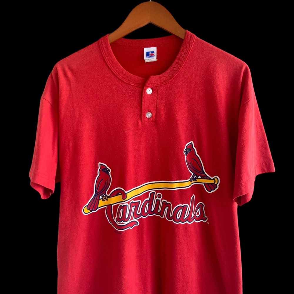 Vintage 1997 St. Louis Cardinals Russell Hanley Baseball Shirt Jersey 90s MLB